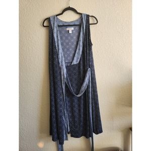 Motherhood Maternity Paisley Wrap Dress L